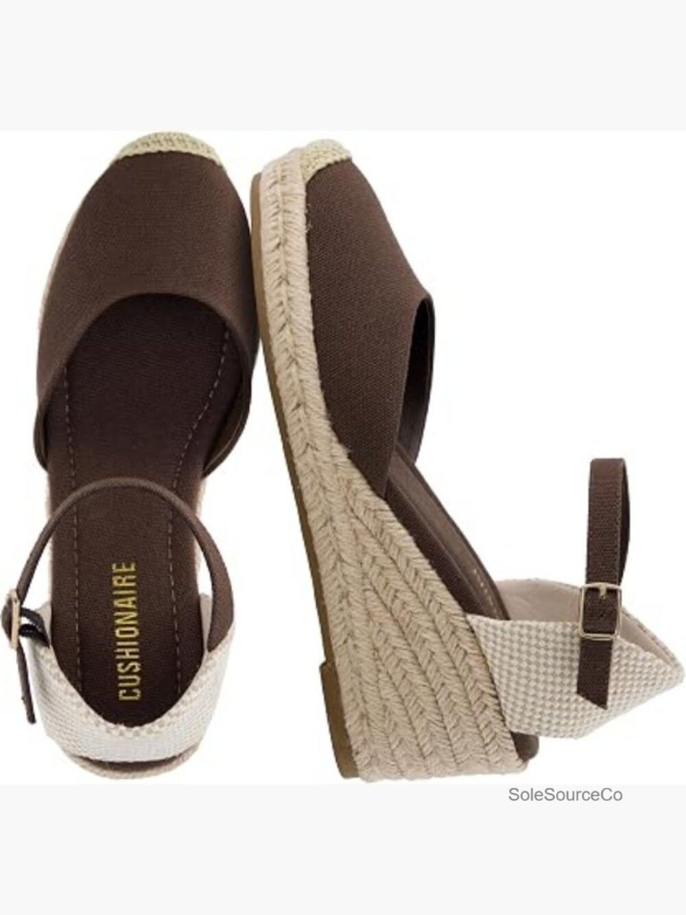 Closed Toe Wedge Platform Sandals, Espadrilles Heels with Ankle Strap